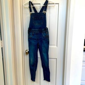 Girls Boden dark denim overall- Size  9-10-